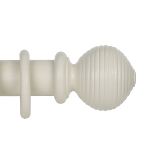 Classic Collection 50mm Ø Beehive Finial - Ivory Woodwash